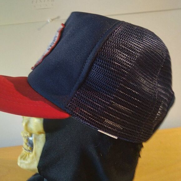 Vintage New Era Nordic Skiers Live Longer Patch Snap Back Trucker Hat - Picture 4 of 9